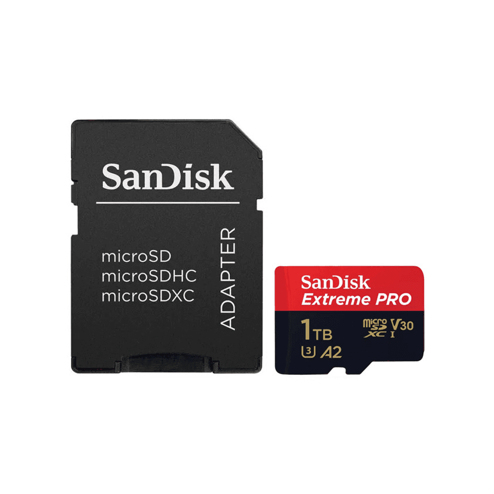 Карта памяти SanDisk Extreme Pro 1TB microSDXC Class 10 UHS-I U3 V30 A2 + SD адаптер