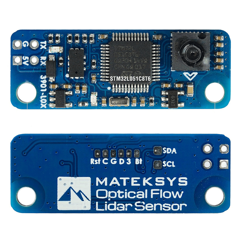 Оптический поток MATEK Mateksys и лидар-датчик 3901-L0X