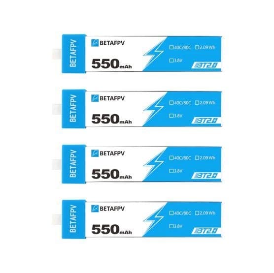 Аккумуляторы BETAFPV 550мАч 1S 40C LiHV (4 шт)