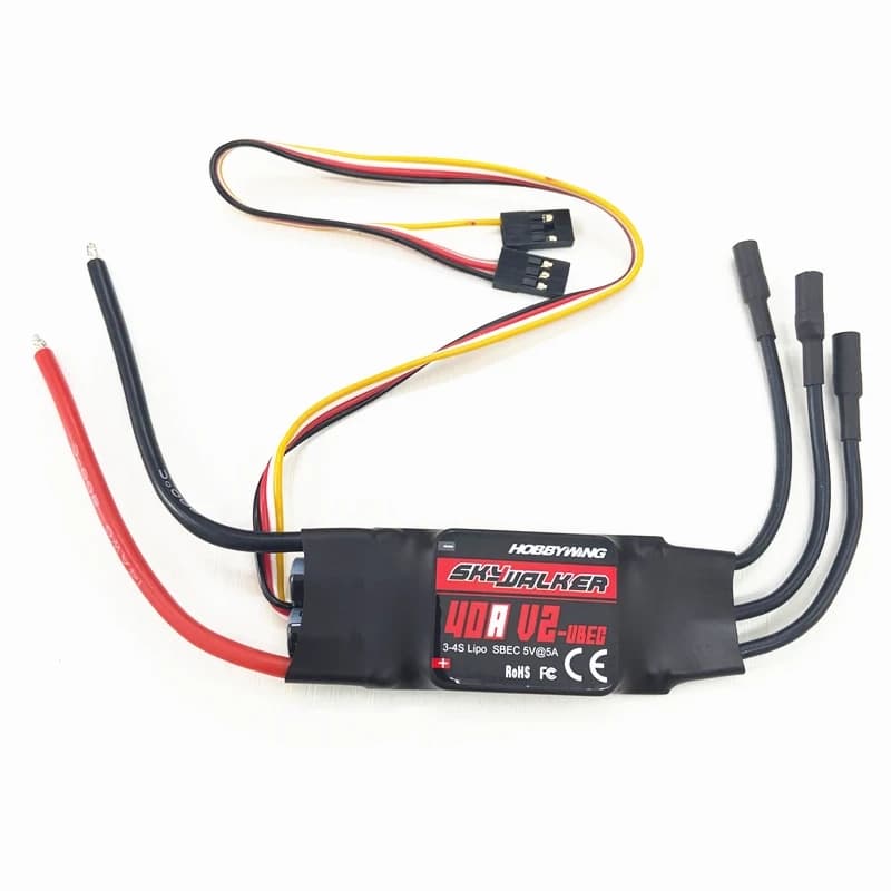 Контроллер скорости ESC Hobbywing Skywalker 40A V2 3-4S с UBEC