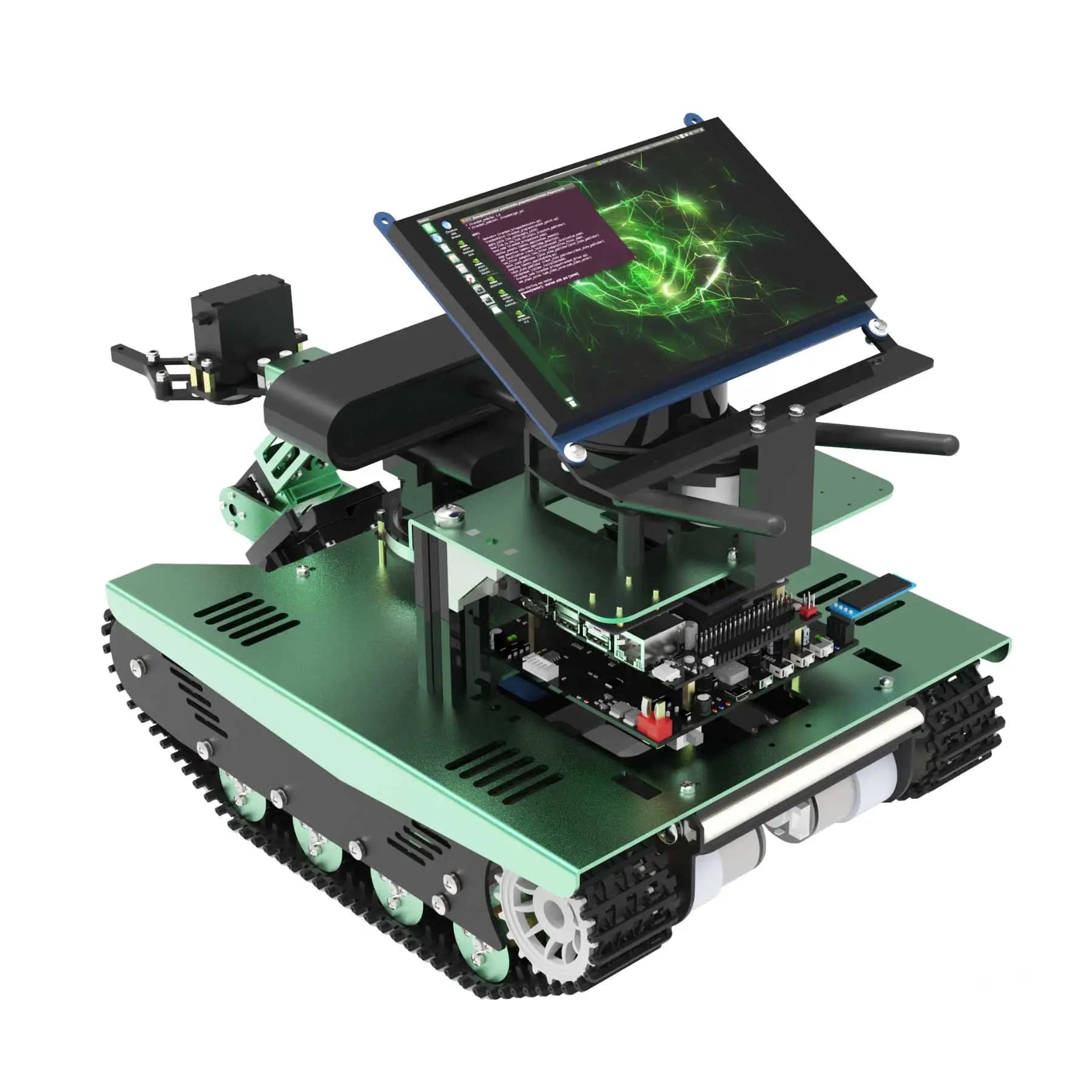 Робот Transbot ROS с лидарной камерой глубины (без Jetson Nano, камера глубины, робо-рука, дисплей 7″)